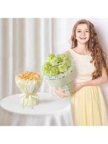 EstiloKesote 60 Hojas Papel de Seda multicolor Papel de 6 Colores para Hacer Manualidades Regalo Decorativas (50 x 35 cm)Versión mejorada - 6 colores - Ver 7