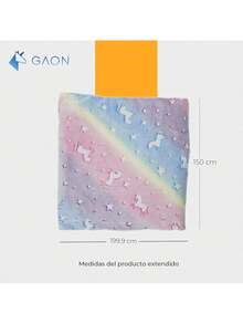 EstiloFrazada Infantil Individual que Brilla en la Oscuridad de Textura Suave y Ligera - Manta Cobija Infantil Luminosa para Niños Caliente Ideal para FrioVersión mejorada - Multicolor - Ver 8