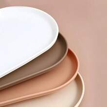 1/2 đĩa oval, đĩa kiểu phương Tây, đĩa tráng miệng, khay phục vụ, đĩa tráng miệng và bánh ngọt sáng tạo cho nhà hàng, khay trà chiều, quán cà phê - Nhiều màu - Xem 2
