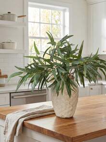 4pcs Artificial Eucalyptus Leaves, Suitable For Seasonal Decoration, Home Gatherings, Tabletop, Living Room, Bedroom, DIY - Multicolor - View 11