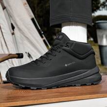 Urban Outdoor Hiking Shoes Men's China Genuine Leather Waterproof Sports Shoes Autumn Winter Travel Shoes - 卡其 - 查看 5