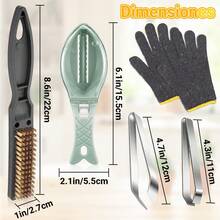 Tendencia10 Piezas Removedor De Escamas De Pescado Con AccesoriosCalidad premium - General - Ver 4