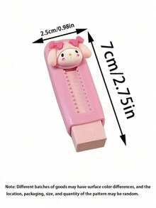 Sanrio 1/5pcs Hello Kitty, Kuromi, Cinnamoroll Expandable Erasers, Suitable For Students And Office Use, Back To School Supplies (Some Items May Be Randomly Shipped) - Multicolor - View 2