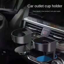 1pc Multi-Function Universal Car Air Vent Drink Holder With Cup Tray, Car Cup Holder Mounted On Air Vent, With Ashtray Holder - Cup Holder - View 4