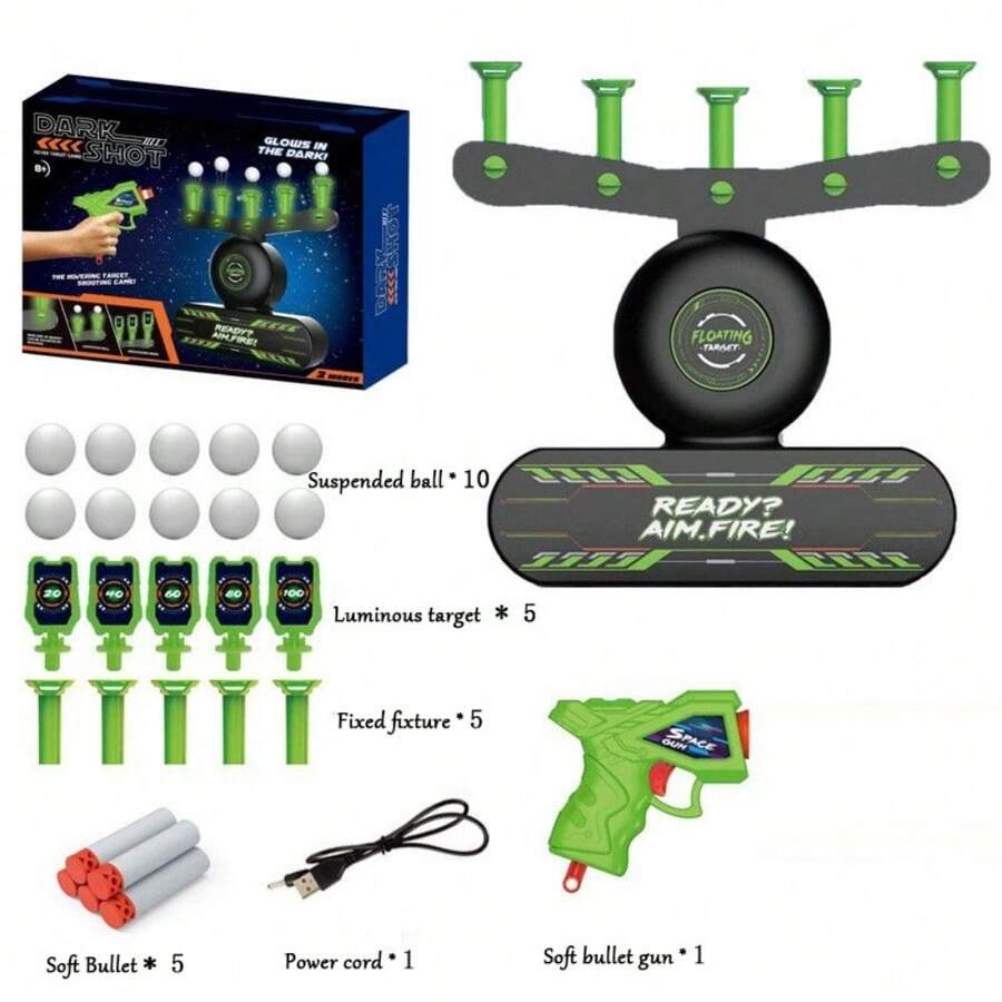 Green Floating Flyball Targets Game Electric Levitating Flyball Target Target Toy - Black - View 1