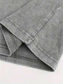 230g Washed And Used T-Shirt, Front Tito's HandmadeVodka Logo, Back With "AUSTIN TEXAS Tito'sHANDMADE Vodka" Circular Text And Brand Logo, Tito'sVodka Theme - Grey - View 5