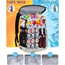 Cooler Backpack Insulated Leakproof Waterproof Backpack Cooler Bag 30 Cans Large Capacity Lightweight Travel Camping Beach Backpack Cooler Ice Chest for Men and Women - Piña - Ver 2