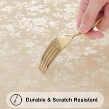 Rectangle Table Cloth, Waterproof Heavy Duty Vinyl Tablecloths, Wipeable Washable Table Cover For Kitchen And Dining Room (Beige, 70inch X 120inch) - Beige120inchx70inchRectangular - View 6