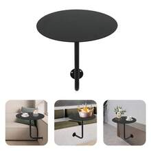 SanBouSi Wall-Mounted Minimalist Round Table With Black Iron Top, Space-Saving, Durable, Stylish Design For Bars, Kitchens, Offices, And Small Spaces - Black - View 10