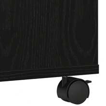 vidaXL Soporte d'imprimante con almacenamiento marrón negro 41 x 32 x 33,5 cm - Negro - Ver 7