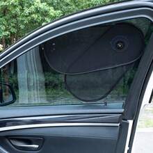 2pcs Rotatable Adjustable Car Window Sun Shade, Black Mesh Side Window Sunshade, Universal Fit - A - View 5