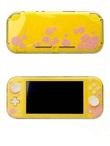 1pc Crystal Protective Case For Nintendo Switch Lite, Animal Crossing Cat Paw & Sausage Dog Pattern - Multicolor - View 6