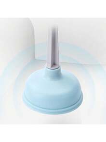 Estilo de desatascador de inodoro de goma larga para reparar inodoros y desagües obstruidos, desatascador de inodoro para baño, limpieza rápida de tuberías, versión mejorada del desatascador de inodoro - azul - Ver 4