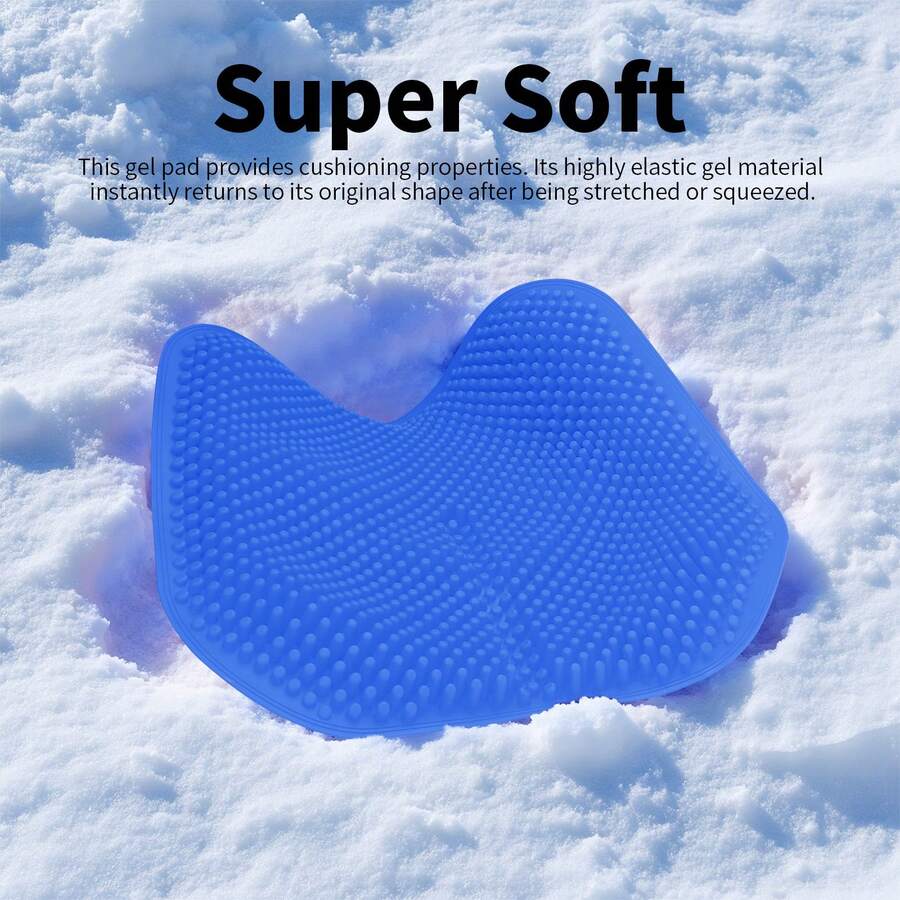 Silicone Seat Cushion, Cooling Seat Cushion (Super Large & Thick), Breathable Honeycomb Design Absorbs Pressure Points Seat Cushion, Gel Cushion For Office Chair, Home Car Seat Cushion For Wheelchair - 彩色 - 查看 1