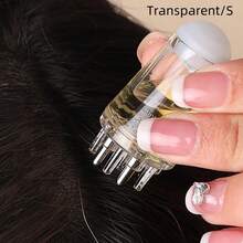 Hair Oil Application Bottle, Scalp Application Comb, Ball Root Comb Application Bottle, Scalp Massager, Mini Fluffy Solid Hair Massage Tool, Air Scalp Oil Application Comb, Mini Scalp Massager, Adult Hair Oil Brush, Back To School Season - Multicolor - View 1