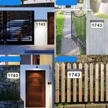 Señal de Dirección Solar, Números de Casa Solares con Doble Color de Luz, Diseño Impermeable IP65 para el Patio de la Casa,37268995 - Multicolor - Ver 5