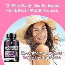 Fulimiks Women's Energy & Focus Supplement, Multivitamin, With Ashwagandha, Sea Moss, Shilajit, Overall Health And Immune Support, For Adrenal, Low Energy, Fatigue, Herbal Formula, Day & Night Use - 1 Bottle-Trial stage - 查看 8