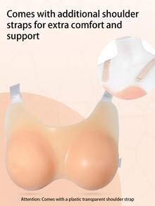 ANGDIE Silicone Breast Prosthesis, Suitable For Mastectomy, Prosthetic Aging, Shoulder Strap Silicone Breast Pads - Khaki - View 5