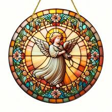 1 Peça Placa Acrílica Redonda, Armadilha de Sol do Labrador, Penduricalho de Janela de Plástico Tingido, Placa de Cachorro, Placa Acrílica, Ornamento Suspenso, Placa Circular, Decoração de Guirlanda, Presente de Feriado, 6x6In/15x15CM, Decoração de Janela, Decoração de Varanda, Decoração de Parede, Decoração de Quarto, Produtos de Decoração Doméstica