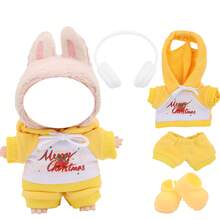 17cm Plush Doll Pendant With Interchangeable Outfit Set Including Hoodie, Headphones, Bag, And Shoes (Doll Not Included) - 17cm Doll Accessories - View 15
