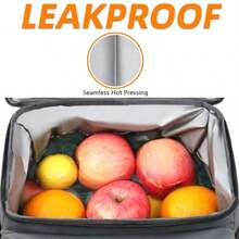 Mochila enfriadora mochila de almuerzo aada de 30 latas - Gris - Ver 2