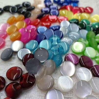 10/20/100 st. färgglada reservknappar för skjortor, koftor och sömnadsarbeten | Dekorativa knappar | Glansig yta, klädknappar