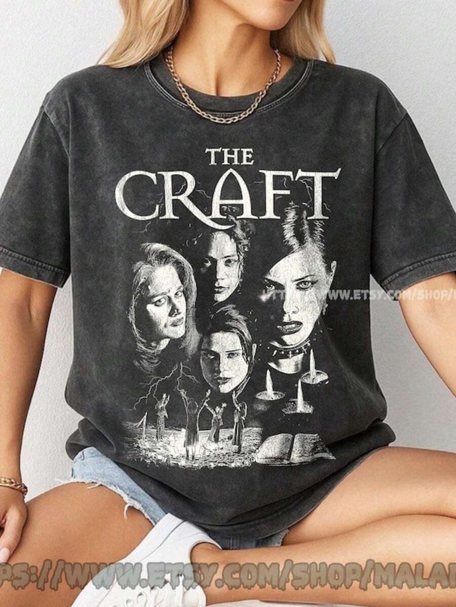 The Craft 1996 Shirt, The Craft 1996 Horror Movie Halloween T-Shirt, - màu đen - Xem 1
