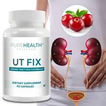 UT Fix D Mannose With Cranberry Supplement For Uti & Urinary Tract Health By PureHealth Research - 60 Capsules - 1瓶 - 查看 8
