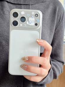 1pc Ins Style 17 Pro Max/Pro Transparent High-Definition Lens Film, Cute Cartoon Girl Camera Lens Protector Cover Applicable To Daily Shield, Office, Home Daily Shield Office Home Phone Camera Cover Waterproof Shockproof Anti-Fall Scratch Resistant - Multicolor - View 3