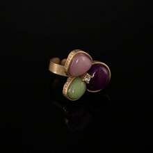 1 Piece Vintage Bronze Ring Retro Palace Style High-End Feel Women's Designer Temperament Ring - XY24-0435R - 查看 9