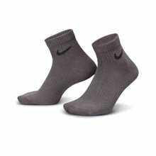 Nike paquete de 3 calcetines de tobillo unisex de peso ligero, estilo SX7677-991 - Gris - Ver 3
