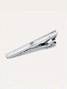 1 pieza/Set de 5 piezas Juego de Clips para Corbata de Metal para Hombre, Clips de Corbata Formales de Color Plateado, Diseño de Moda de Negocios, Regalos para el Día del Padre - clip de corbata - Ver 16