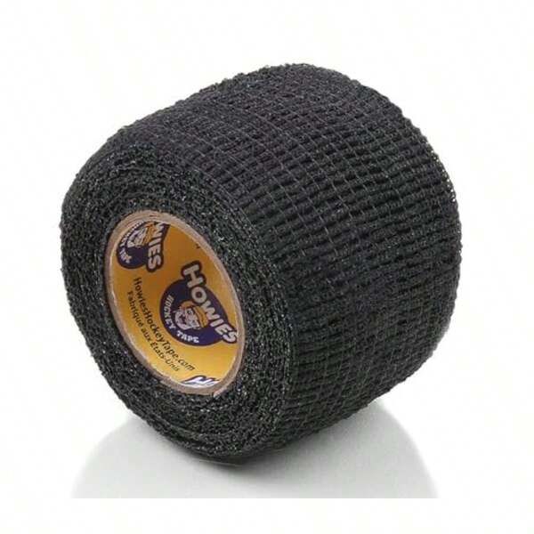 Howies - Cinta elástica de agarre para hockey 1 paquete de cinta de agarre para palos de hockey y lacrosse bates de béisbol Múltiples opciones de color negro