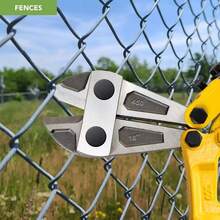 18" Heavy Duty Bolt Cutter For Cutting Fence, Steel Wire, Chain, Metal Rods, Screws, Locks, Rivet, And Small Padlock With Rubberized Anti-Slip Easy Grip Handles - Yellow - View 3