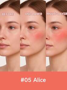 FV High-Pigment Liquid Blush, Long-Lasting & Buildable, Lightweight & Blendable Texture For Natural Dewy Makeup Look, Rare Brand Cosmetics, Ideal For Women & Girls, Perfect Winter Choice, Y2K Fashion, Great Birthday & Christmas Gift, Party Essential, Best Color - Alice - 查看 3