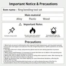 KLONKEE 3-In-1 Spoon Ring Bender Set, Ring Bending Tool, Spoon Ring Bender With Nylon Mold, Jewelry Saw Bow And Measuring Tool, Suitable For DIY Enthusiasts, Christmas And Valentine's Day Gifts - Multicolor - View 10