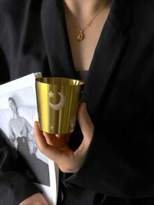 175ml Stainless Steel Double Wall Insulated Cup | Crescent Moon & Vine Pattern Shared Cup | Ramadan Gift, Hot & Cold Drinkware - Multicolor - View 6