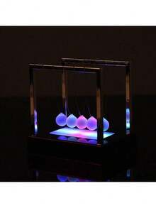 EstiloEstiloZerodis PéNdulo Newton Colorful LED Light Balance Ball Toy, Bola De PéNdulo De Ciencia FíSica Newton Cradle Pelota De Escritorio Juguete Divertido Decoration Art Work GiftsVersióN MejoradaVersióN Mejorada - 1 - Ver 4