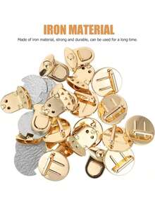 EstiloTEHAUX 10 Piezas Hebillas De Cierre Para Bolsos, Broches MetáLicos Para Bolsa, Cerradura De Hebilla Para Bolsas, Accesorios De Bricolaje De AleacióN, Clips Para Correas, Herrajes Para Hacer BolsosVersióN Mejorada - 1 - Ver 10