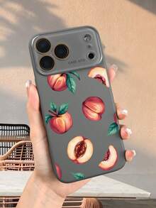 Niedliche Handyhülle mit realistischem Pfirsichmuster – Ästhetisches Design, minimalistisch-schick und robust. Kompatibel mit iphone17 promax/17 pro/17/Air/16promax/16pro/16/15promax/15pro/15/14promax/14pro/14/13promax/13pro/13/12promax/12pro/12 - Antike weiß(white) - Übersicht 7