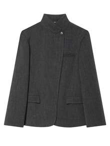Blazer Casual para Mulheres de Escritório, Blazers para Mulheres de Manga Longa, Jaquetas Casuais de Escritório, Casacos de Escritório, Roupas Ocidentais para Mulheres, Blazers Alfaiatados, Blazer de Escritório Vintage para Mulheres, Casacos de Lã Sintética para Mulheres, Agasalhos de Rua, Jaquetas Ajustadas de Manga Longa para Uso no Escritório, Casacos de Terno, Primavera - Cinza - Visão 4