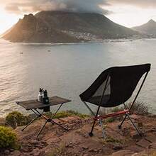 Naturehike Folding Camping Table - Portable Folding Table Compact Lightweight Small Folding Roll - up Table with Carry Bag for Outdoor Picnic Beach Camping BBQ Party - como en la foto - Ver 5