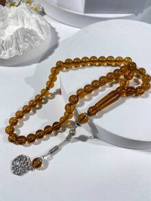 Vòng tay hạt cầu nguyện Hồi giáo sợi đơn Acrylic đen mới, phù hợp cho việc cầu nguyện hàng ngày của người Ả Rập Trung Đông và đeo - Nhiều màu - Xem 11