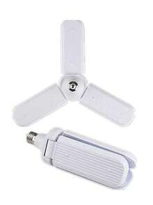 Foco Led 28w 3 Aletas Plegable, Luz Fri - Blanco - Ver 4