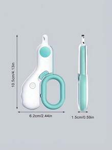 PETSIN 1 件裝迷你貓狗帶燈指甲刀,適合修指甲 - 彩色 - 查看 3