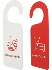 EstiloLetrero De No Molestar Para Puerta, Doble Cara, Pvc, 21.5 X 8.5 Cm, Para Hoteles, Oficinas, Dormitorios, FáCil De Colgar Y Quitar, Ideal Para PrivacidadVersióN Mejorada - 1 - Ver 2