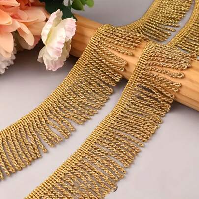 1 Yard X 5 cm tofskant, tygkant för gör-det-själv-dekoration, lämplig för gardiner, kuddar, kläder