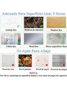 EstiloALLENAMY Organizador Escobas Y Trapeadores, 10PCS Soporte Para Escobas Adhesivo, 2 En 1 Organizador De Escoba Y Fregona Inoxidable Con Ganchos, Para Restaurante, Cocina, BañO, Garaje (Negro)VersióN Mejorada - gris - Ver 7