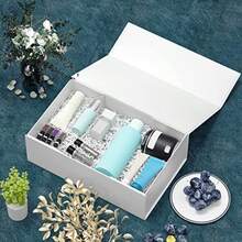 Caja de regalo blanca 24.89 x 14.99 x 7.87 cm cajas de regalo para regalos con tapas cierre magnético rectangular plegable para caja de regalo de dama de honor boda día de Navidad y fiesta de - Blanco - Ver 6
