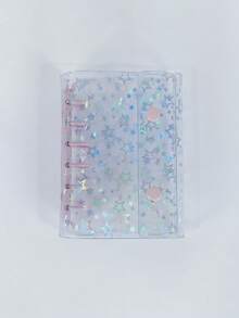 A7透明活页夹，DIY活页笔记本，封口贴，可爱贴纸，贴纸笔记本，贴纸书，贴纸书架，贴纸书替换装，透明贴纸活页夹，透明贴纸书，DIY活页笔记本套装，文具，学习用品，返校用品，照片收纳袋，相册，预算计划本，日记本，笔记本，办公用品